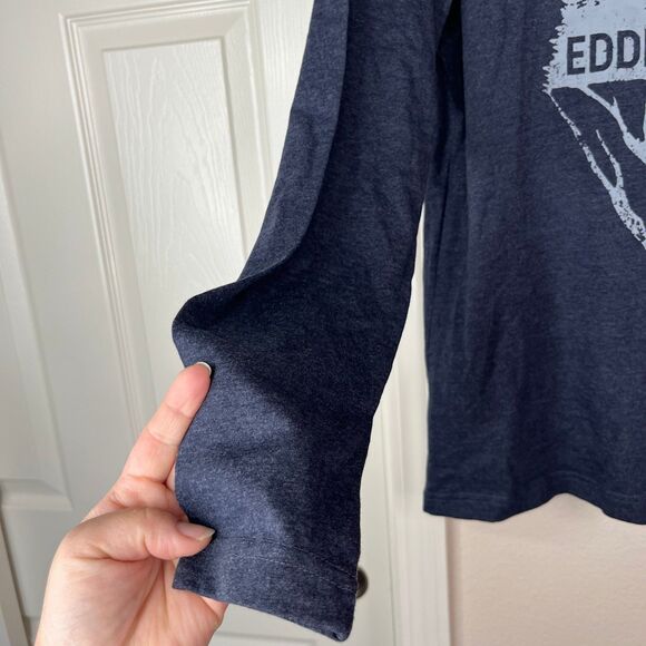 Eddie Bauer Men's Graphic Long Sleeve Tee Size S Sky Captain Reflections #711 - Picture 5 of 8